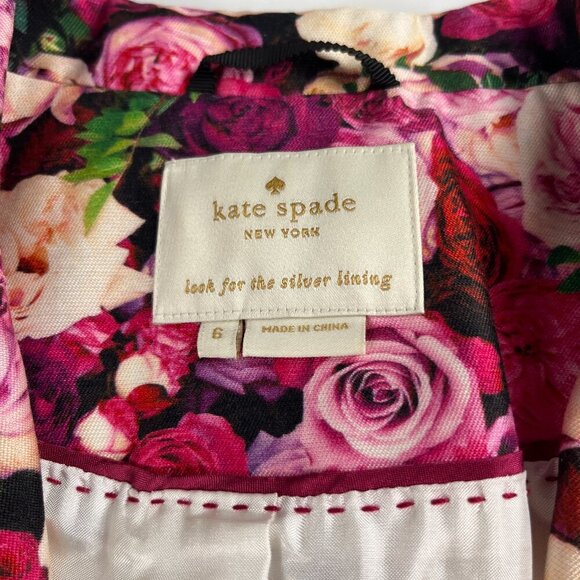 kate spade Floral Blazer in Red and Pink - Picture 5 of 10